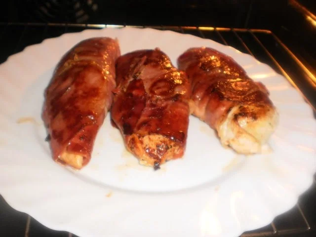 Hähnchenbrust in Speckmantel ~ Gemüsereis ~ Kräuterkäsesauce - Rezept - Bild Nr. 10