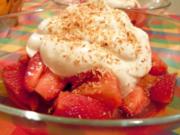 Erdbeeren mit Kokos-Sahne - Rezept