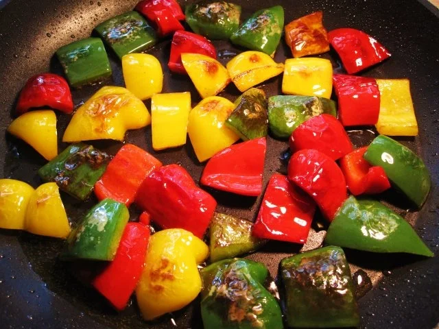 Paprika mit Frühlings-Zwiebeln ... - Rezept - Bild Nr. 4
