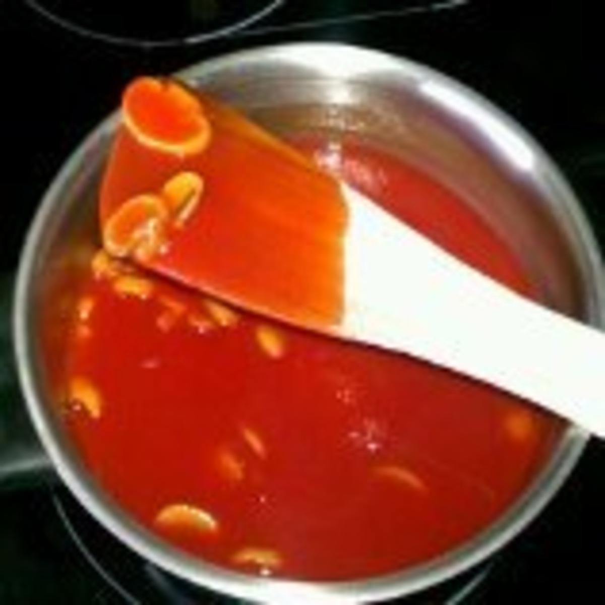 Hähnchenbrustfilet an Tomaten-Chapmpignonsoße mit Vollkornbrot - Rezept - Bild Nr. 3