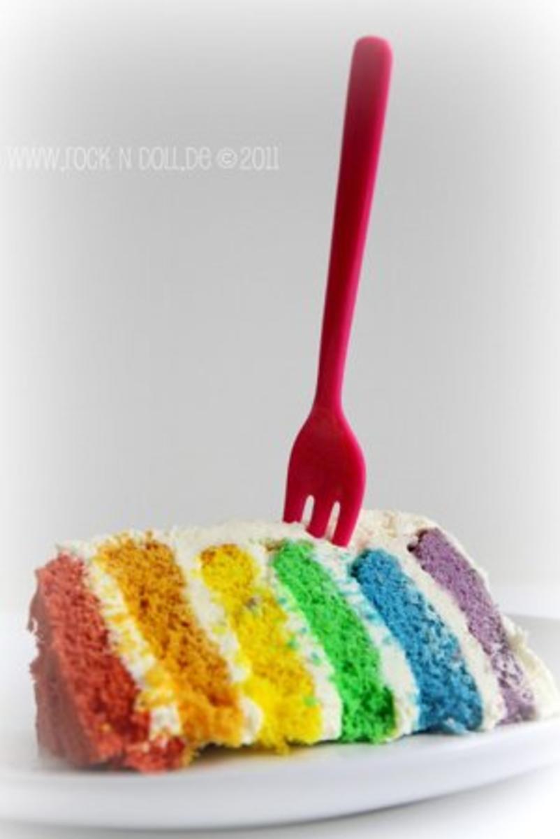 Regenbogenkuchen Mit Eier Und Heisses Wasser Rezept Mit Bild Kochbar De