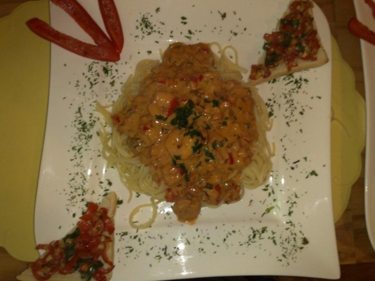 Garnelen mit Spaghetti scharf! - Rezept - Bild Nr. 2
