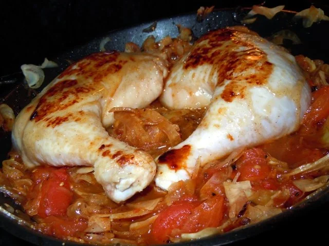 Whisky-Hähnchenschenkel auf Fenchelbett mit Drillingen - Rezept - Bild Nr. 7