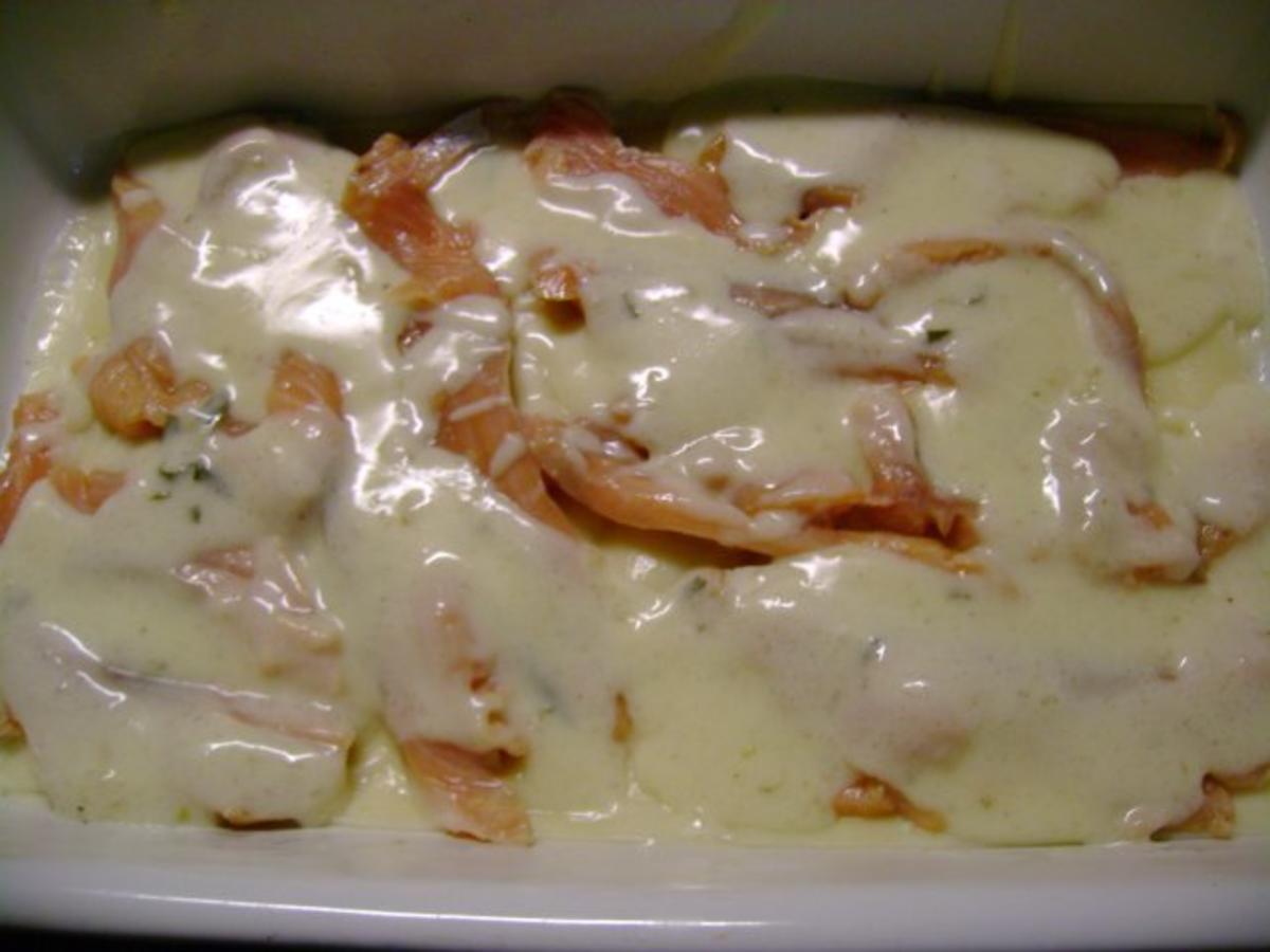 Spargel: Weisse Spargel Lasagne mit Lachs - Rezept - Bild Nr. 5