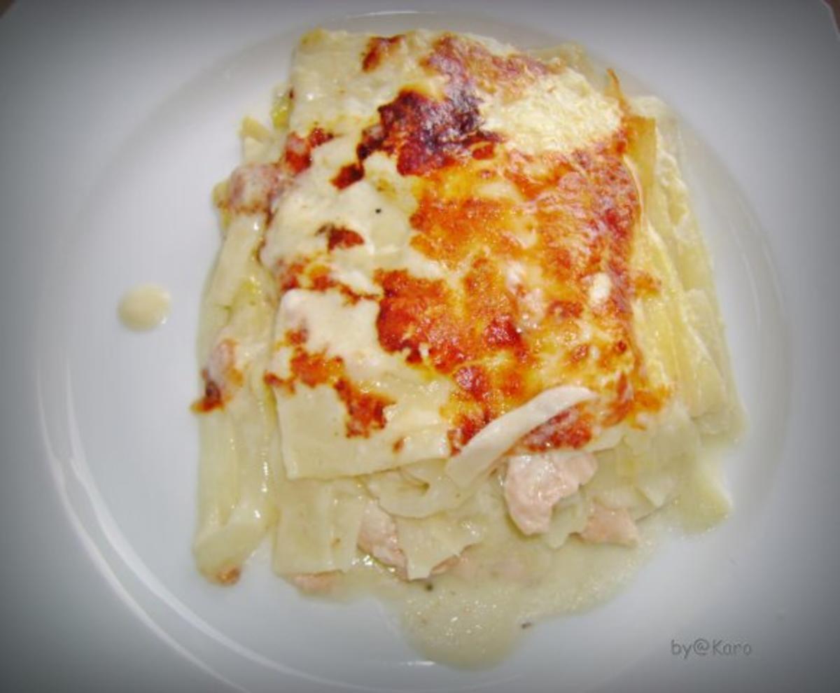 Spargel: Weisse Spargel Lasagne mit Lachs - Rezept - Bild Nr. 9