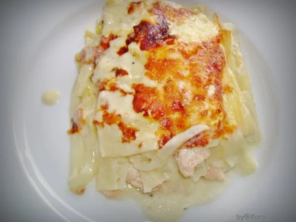 Spargel: Weisse Spargel Lasagne mit Lachs - Rezept - Bild Nr. 9