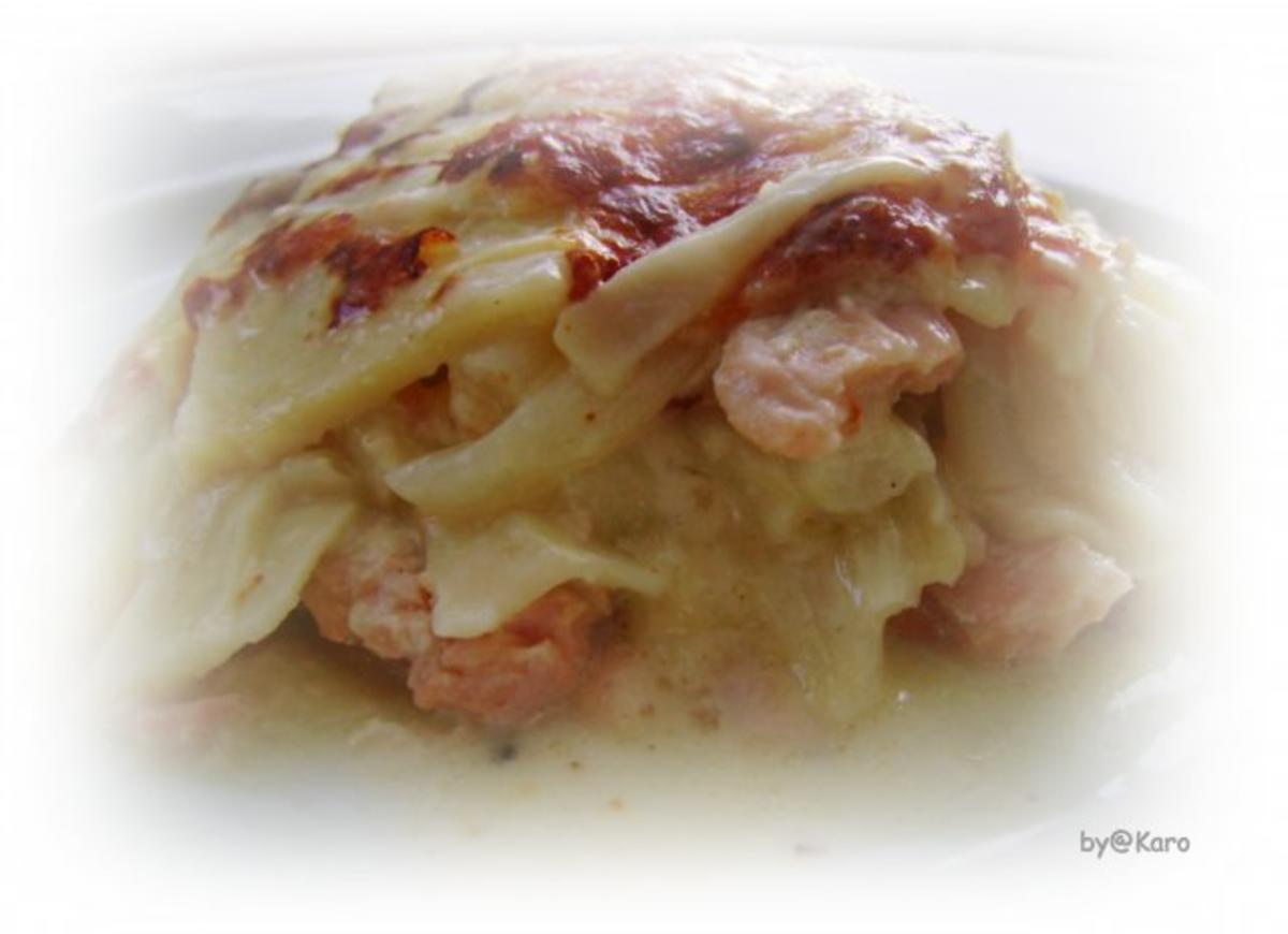 Bilder für Spargel: Weisse Spargel Lasagne mit Lachs - Rezept