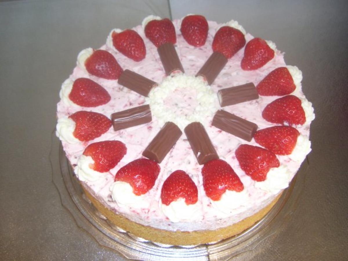 Erdbeer Joghurette Torte - einfach - 177 kcal/100g
