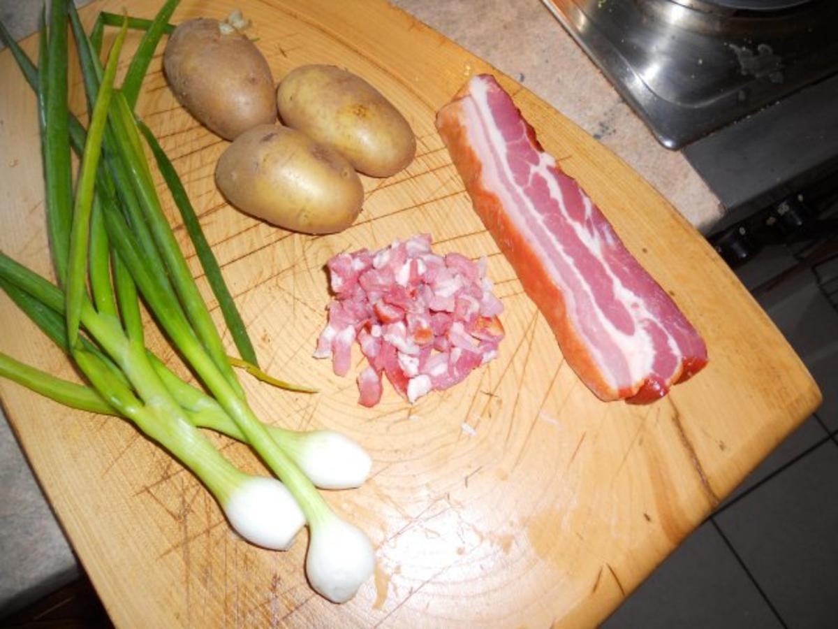 Kartoffelsalat mit Speck - Rezept