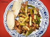 Spargelpfanne kunterbunt - Rezept