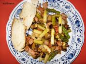 Spargelpfanne kunterbunt - Rezept