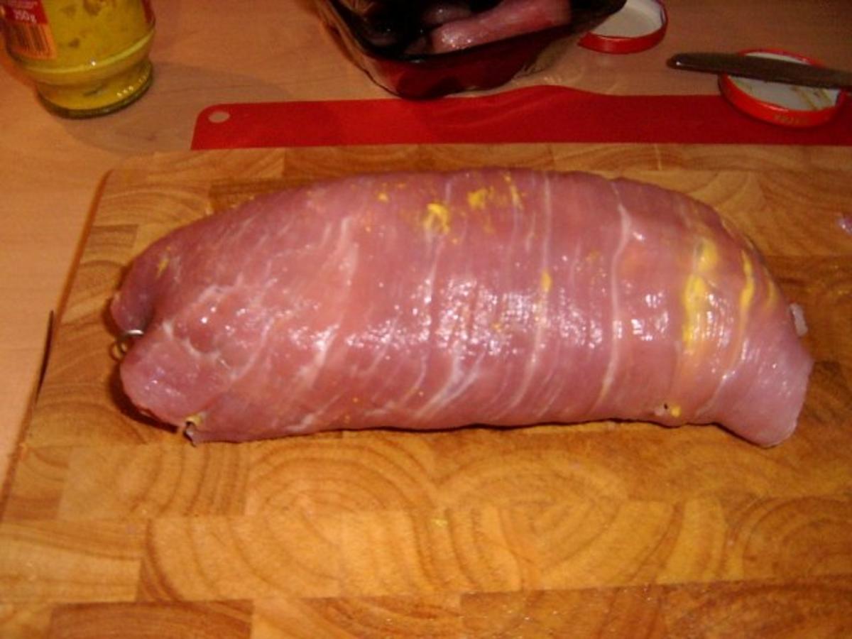 Schweinerouladen gefüllt mit Schinken Hack und Spargel - Rezept - Bild Nr. 5
