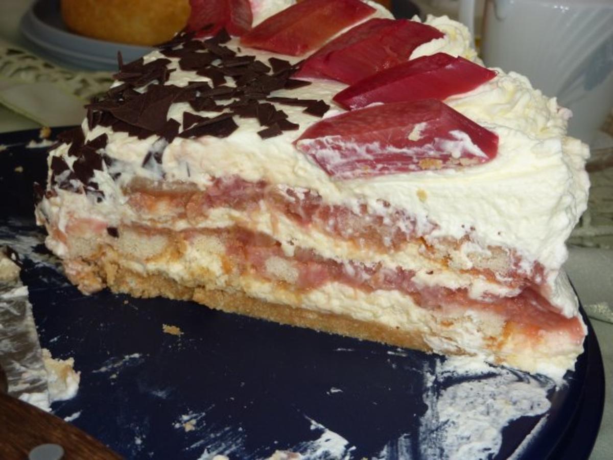Torten: Rhabarber-Tiramisu-Torte - Rezept - Bild Nr. 19