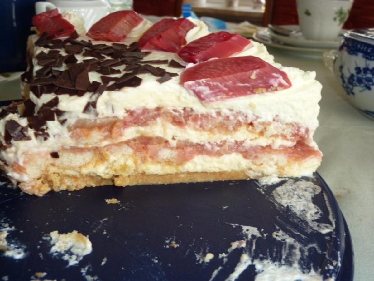 Torten: Rhabarber-Tiramisu-Torte - Rezept - Bild Nr. 20