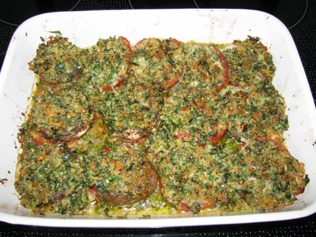 Vorspeise: Knusprig überbackene Tomaten oder Riesenchampignons - Rezept - Bild Nr. 2