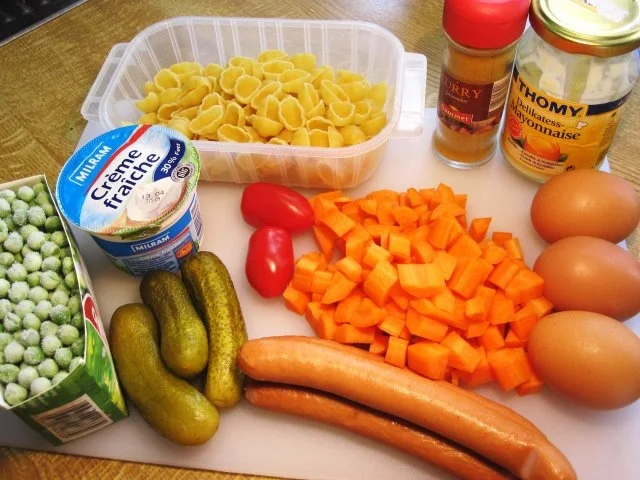 Nudelsalat mit Curry, - Rezept - Bild Nr. 2