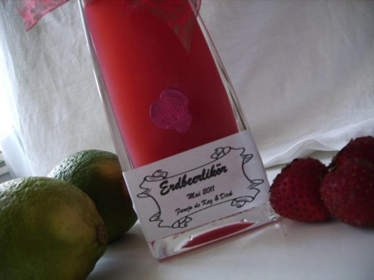 Erdbeerlikör und Erdbeersahnelikör - Rezept
