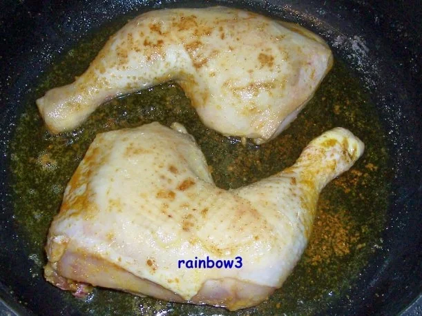Kochen: Zwiebel-Hähnchenschenkel - Rezept - Bild Nr. 4