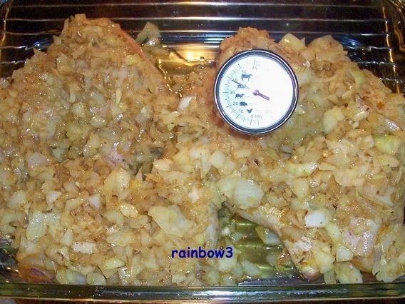 Kochen: Zwiebel-Hähnchenschenkel - Rezept - Bild Nr. 8