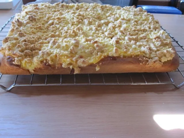 einfacher Pudding-Streusel-Kuchen - Rezept
