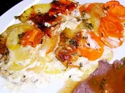 Beilage: Karotten-Kartoffel-Gratin - Rezept