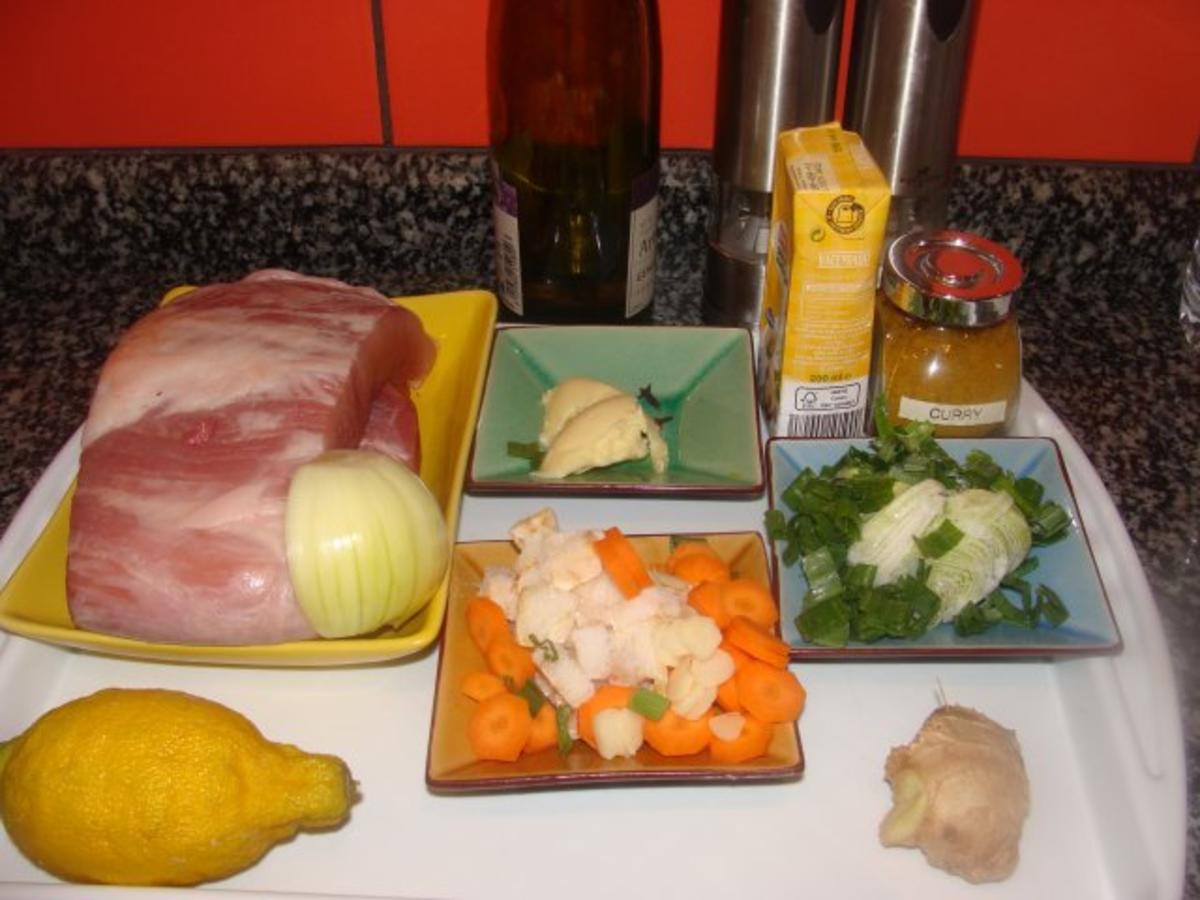 Fleisch : - Obstiger Currybraten - - Rezept - Bild Nr. 3
