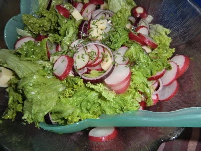 Rezept: Arme Ritter, mit einem bunten Salat Bild Nr. 3 Arme Ritter, mit einem bunten Salat - Rezept - Bild Nr. 3