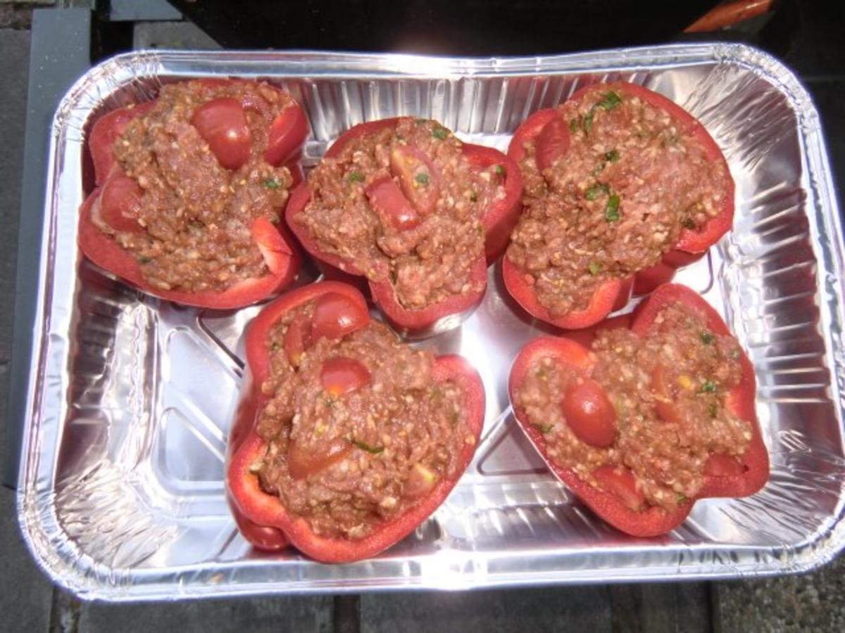Paprika gefüllt vom Grill - mediteran angehaucht - Rezept - Bild Nr. 3