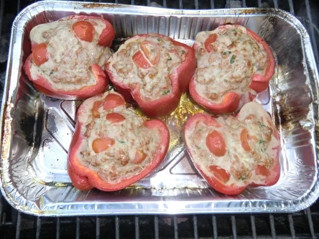 Paprika gefüllt vom Grill - mediteran angehaucht - Rezept - Bild Nr. 5