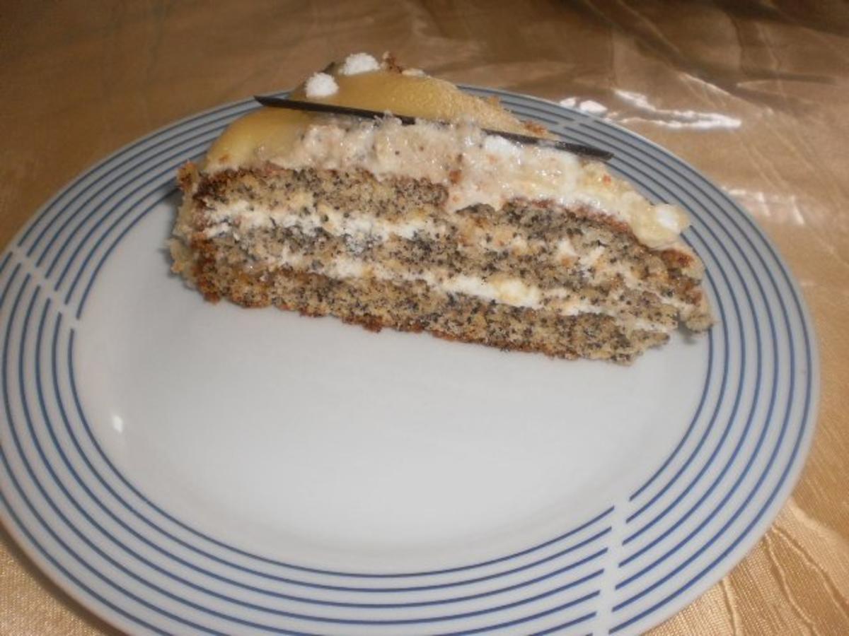Mohn-Torte im Marzipanmantel - Rezept