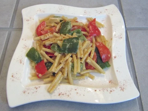 Rezept: Makkaroni mit Paprika-Sahnesauce Makkaroni mit Paprika-Sahnesauce - Rezept