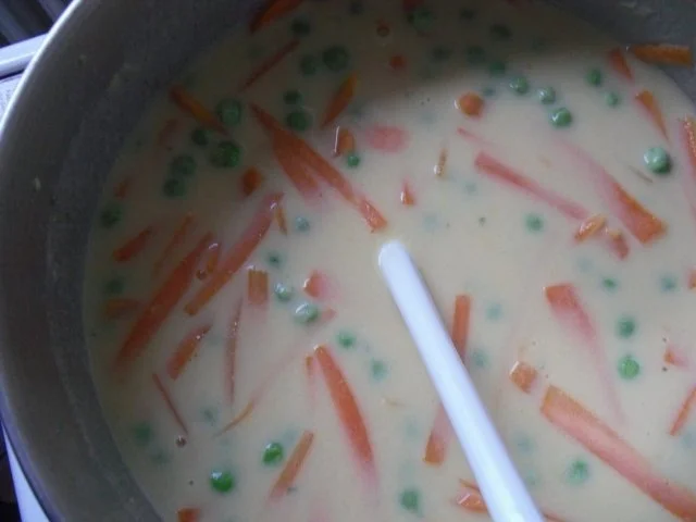 Eier-Möhren-Erbsen-Ragout - Rezept - Bild Nr. 7