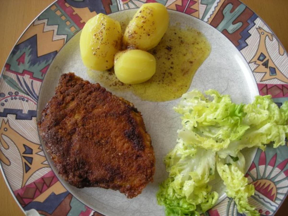 Schweinerückensteak mit grünem Kräuterpfeffer - Rezept