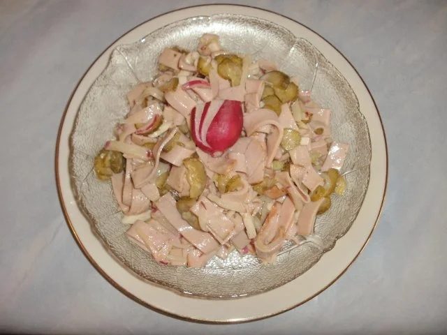 Wurstsalat aus Fleischkäse..... - Rezept - Bild Nr. 2