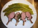 Lamm - Krone und grüner Spargel - Rezept