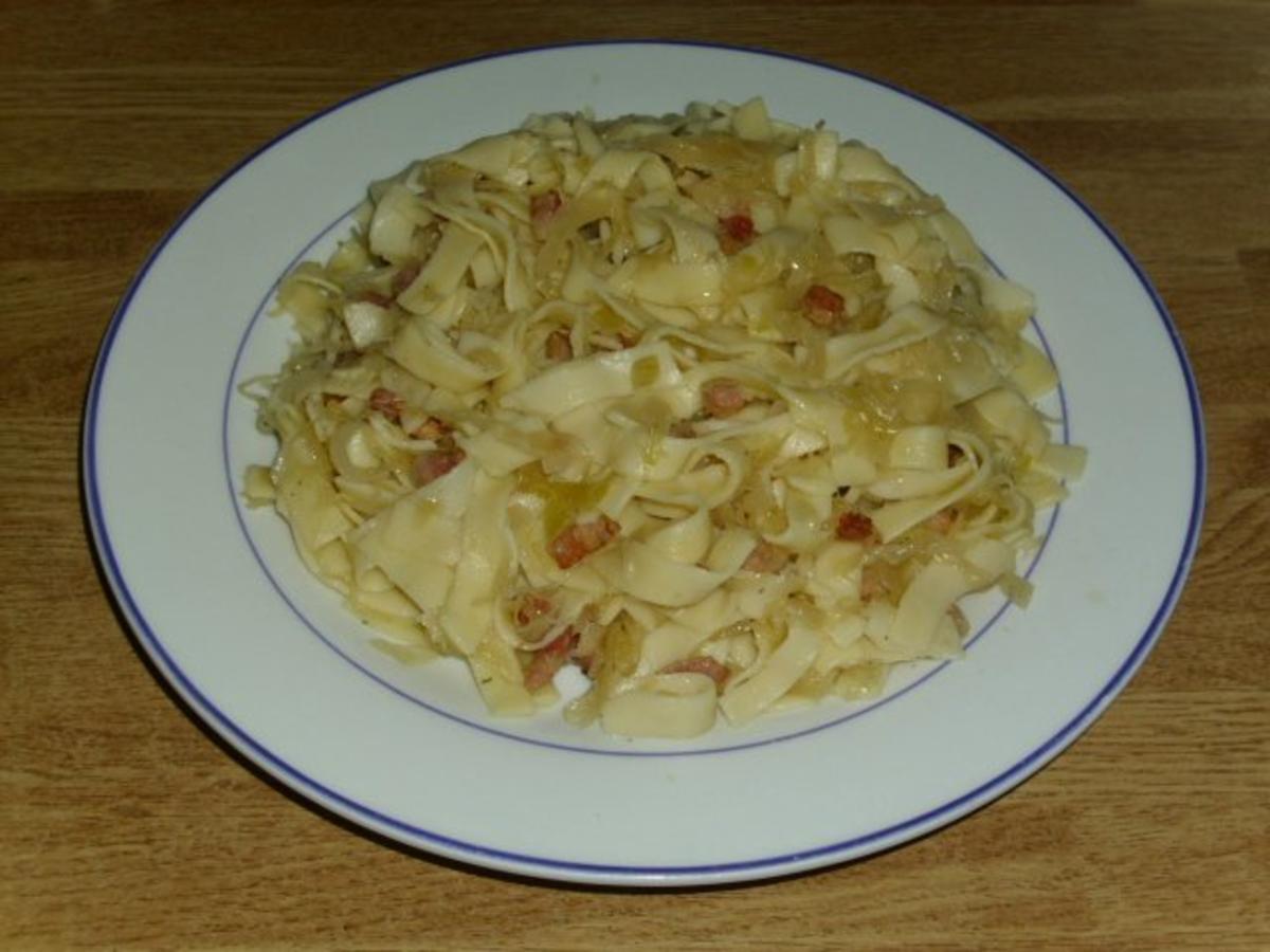 Sauerkrautnudeln - Rezept