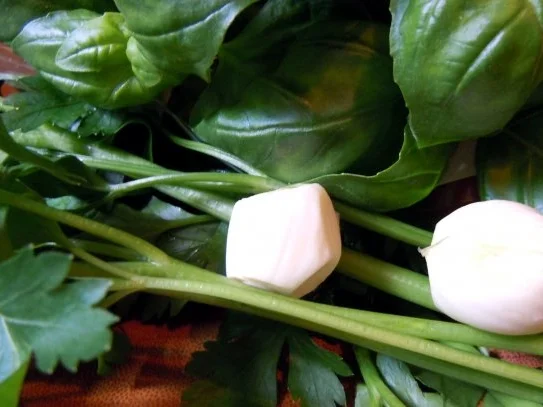 Basilikum-Petersilien-Sauce auf Ofenspargel - Rezept - Bild Nr. 4