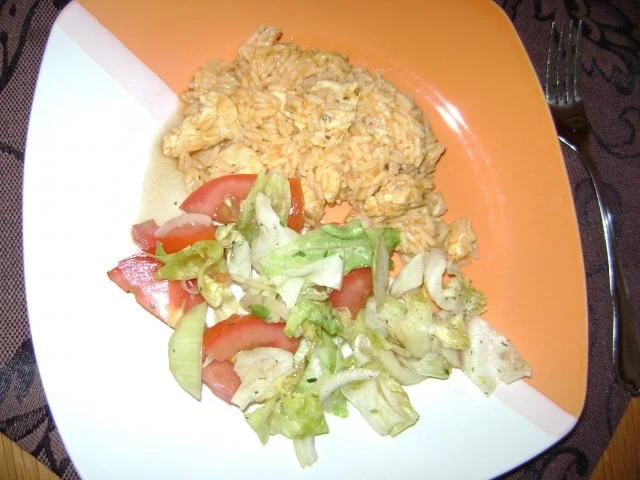 Reispfanne mit Hähnchen - Rezept