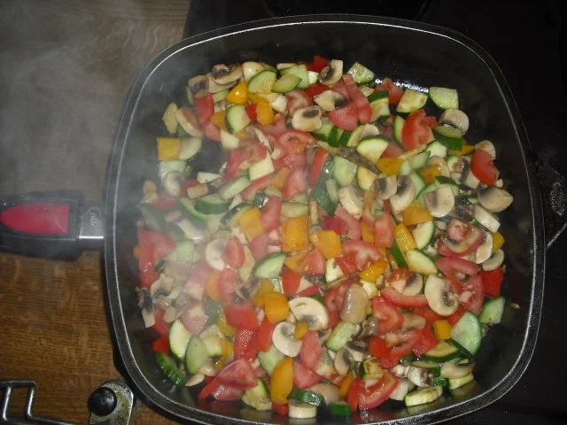 Schmorgemüse mit Hähnchenbrust und Reis - Rezept - Bild Nr. 3