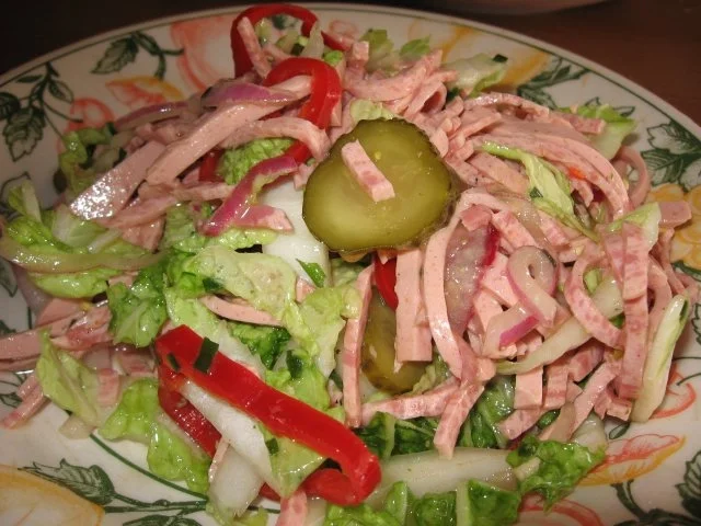 Bunter Geflügel-Wurstsalat - Rezept - Bild Nr. 6