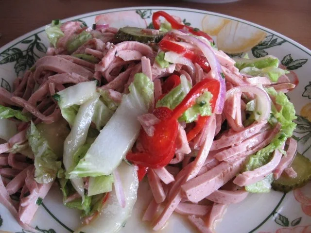 Bunter Geflügel-Wurstsalat - Rezept - Bild Nr. 3