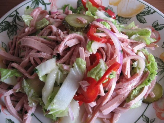 Bunter Geflügel-Wurstsalat - Rezept - Bild Nr. 5