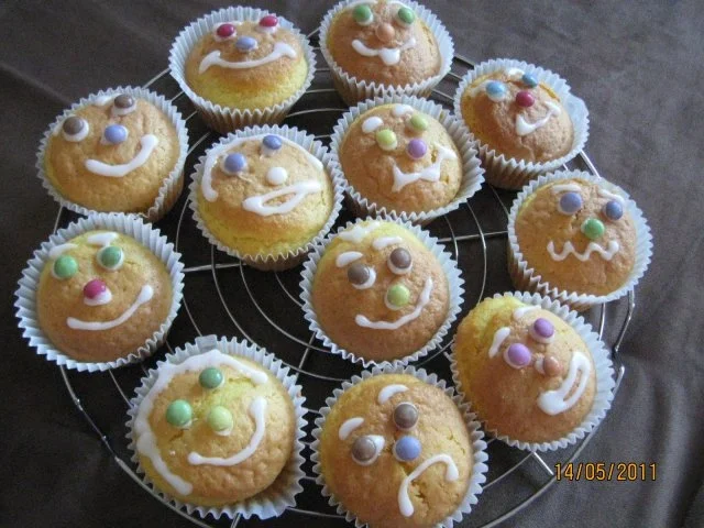 Rezept: Gesichter - Muffins Gesichter - Muffins - Rezept