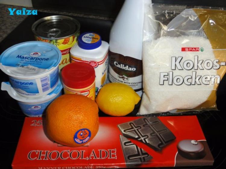 Ananas Kokos Schoko Dessert - einfach - 190 kcal/100g