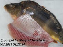 Fisch – Karpfenfilets in einer Mohnkruste mit Salat von der Vitelotte - Rezept