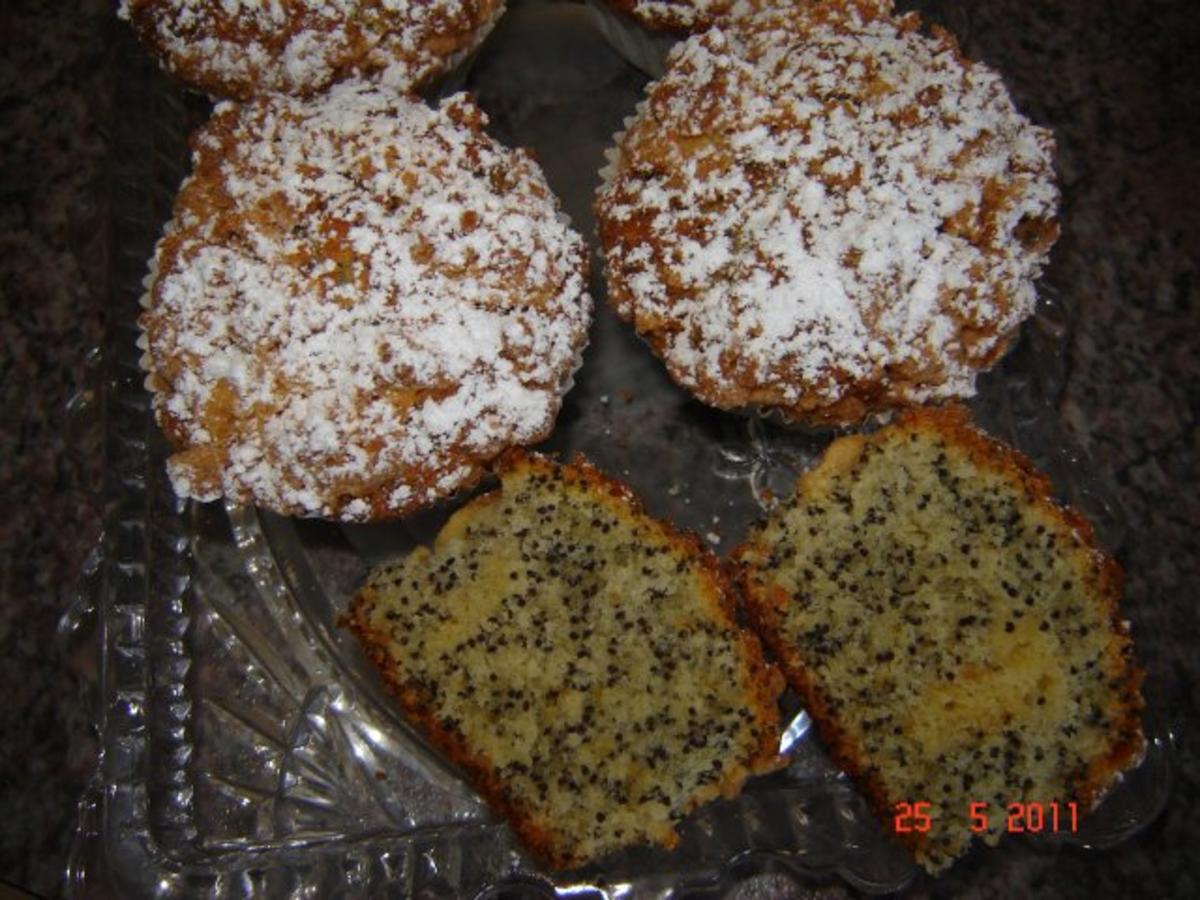 Kuchen & Torten : Mohn-Streusel-Muffins - Rezept