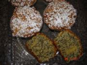 Kuchen & Torten : Mohn-Streusel-Muffins - Rezept