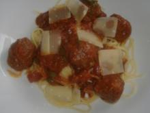 Spaghetti mit Fleischbällchen - Rezept