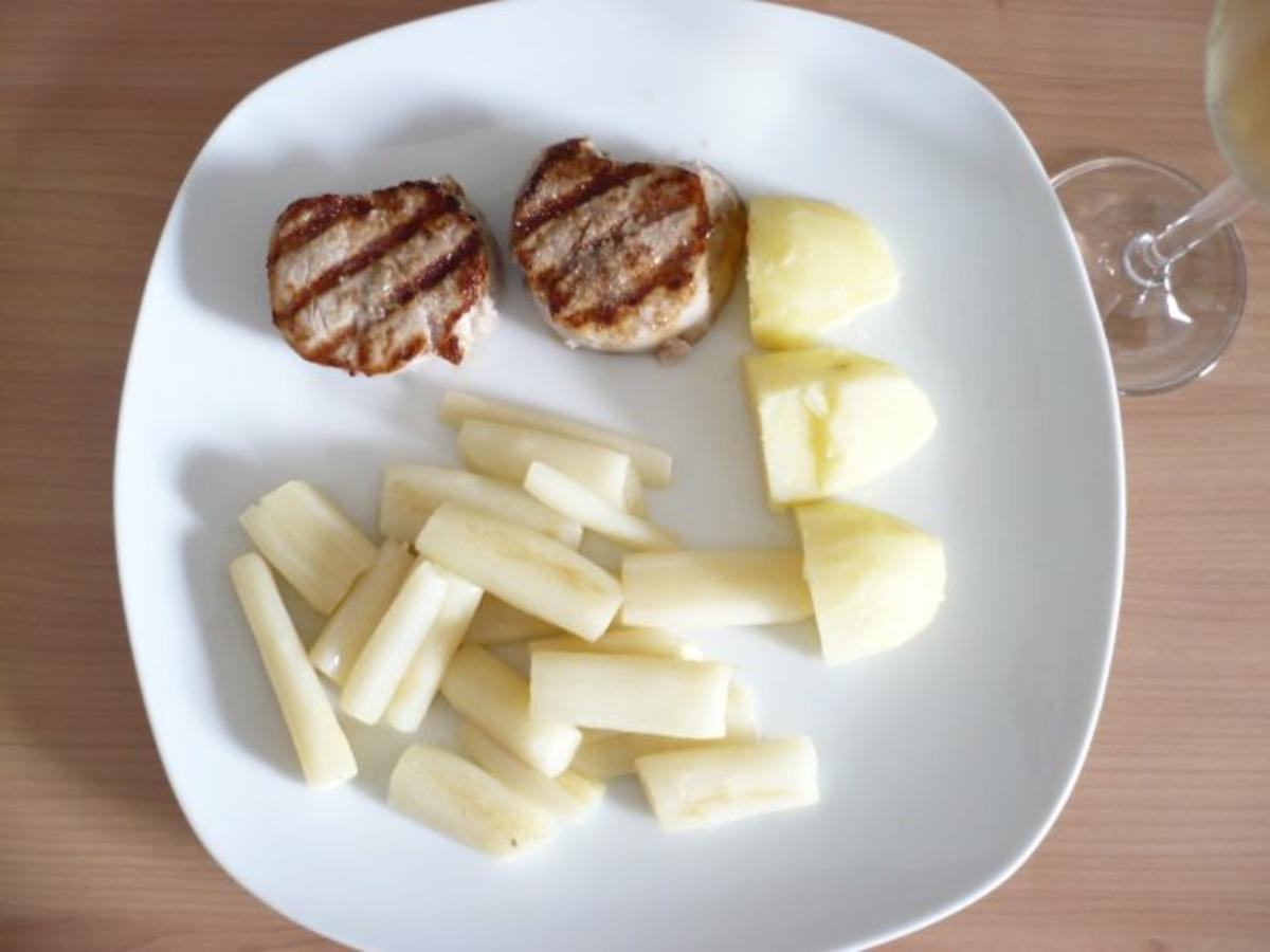 Gebratener Spargel mit  Filet - Rezept