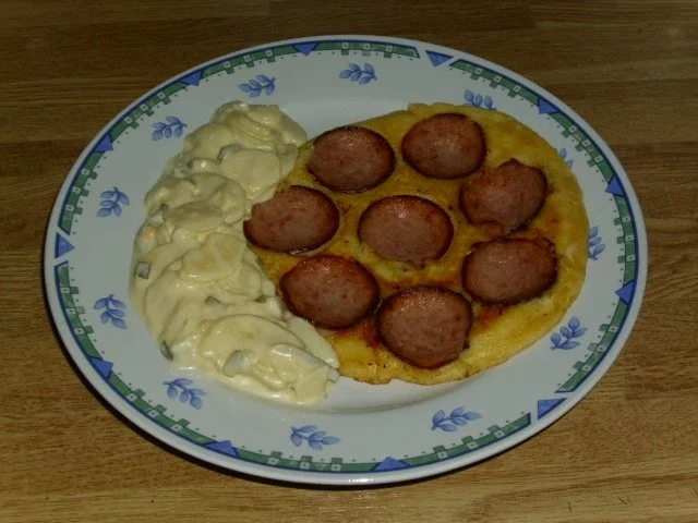 Rezept: Wurstpfannkuchen Wurstpfannkuchen - Rezept